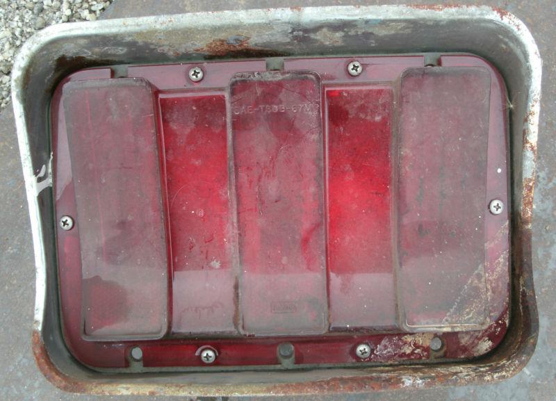 1967 67 68 ford mustang rear tail light housing lens bezel oem original pony  