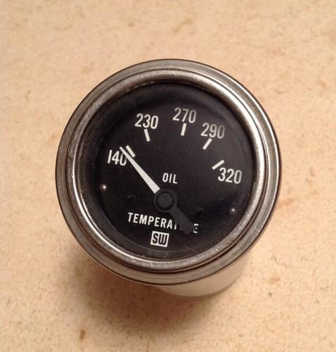 Vintage stewart warner oil temperature gauge made in usa 
