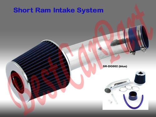 Bcp blue 97-03 durango/dakota 3.2/3.9/5.9l v6/v8 short ram air intake +filter