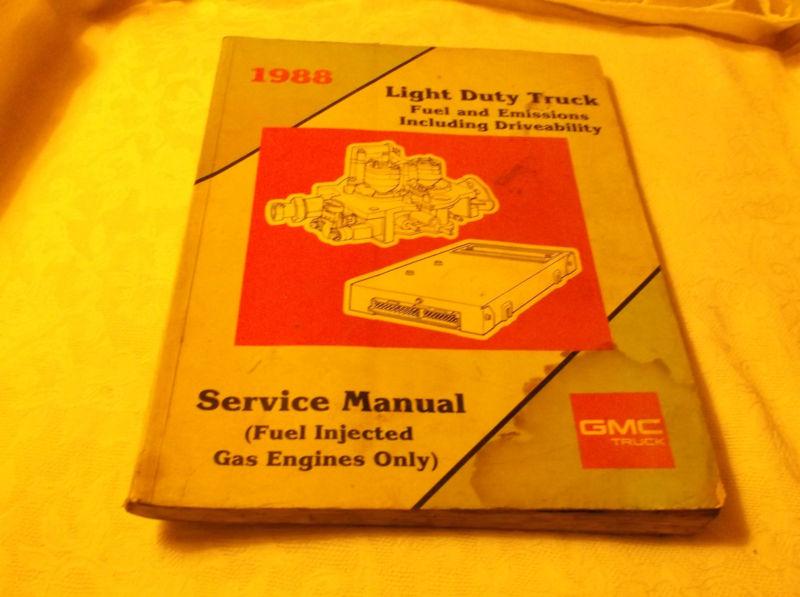 Gmc lite dty truck service man fuel & emmissions fuel inj gas engines only