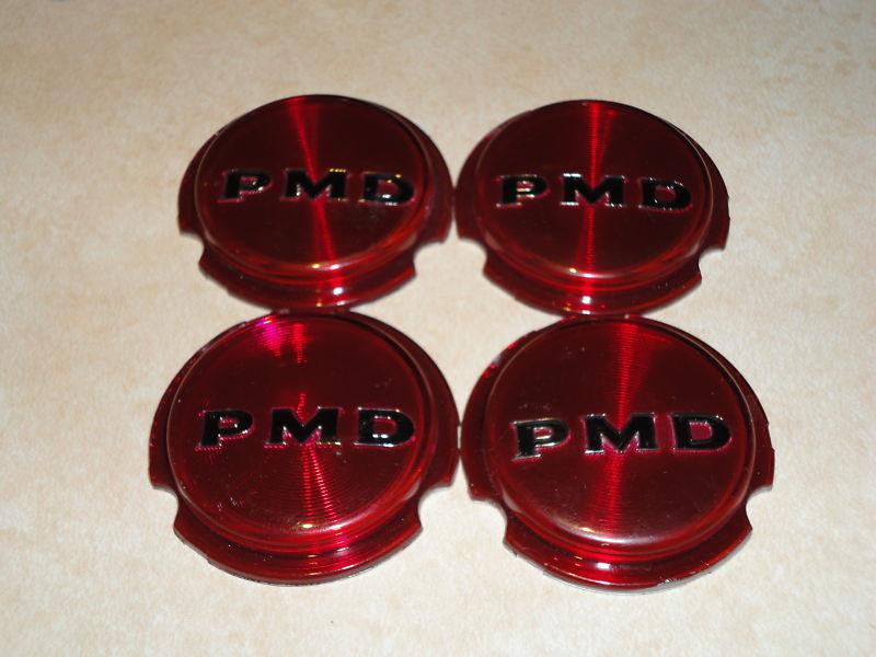 1967-72 nos pontiac rally ii center cap red lucite center,gto,firebird,g/p,ra 