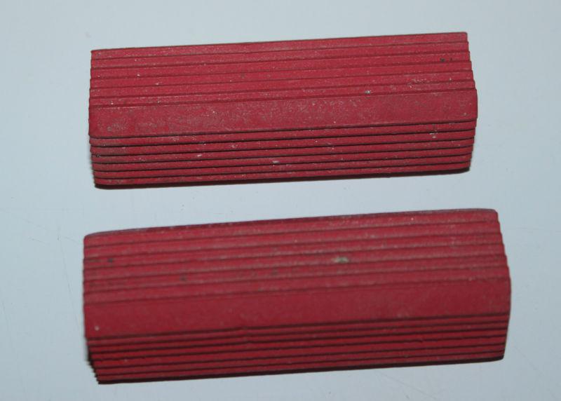 Harley knucklehead panhead red kicker pedal rubbers bicycle style 2 pack (161) 