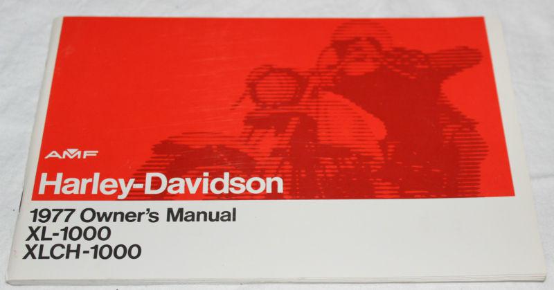 Original harley davidson sportster owners manual 1977 nos 99466-78 (52)