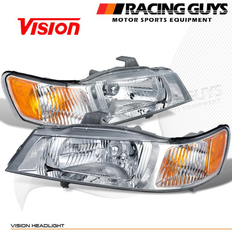 99-04 honda odyssey amber signal lights headlights vision lh+rh new replacement 