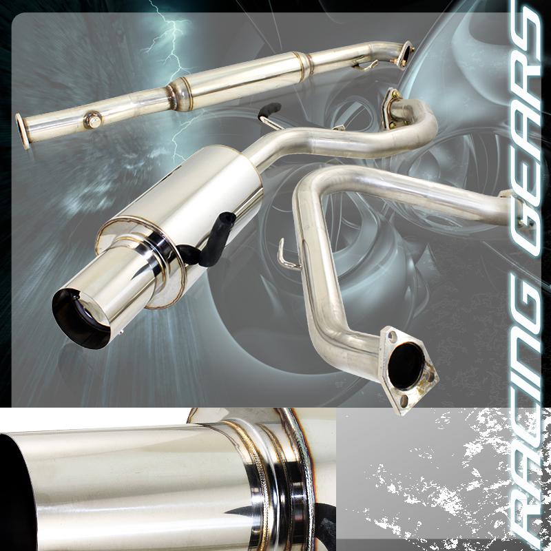 1999-2003 mitsubishi galant jdm n1 4" tip stainless steel catback exhaust system