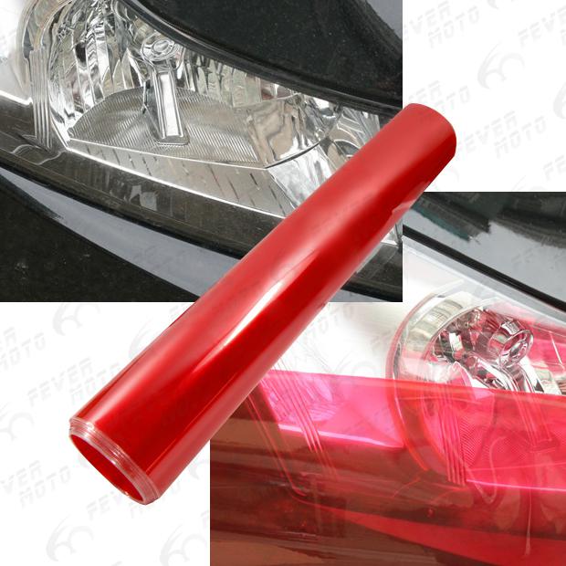 New windshield red light headlight tail light 12"x58" vinyl film universal fit