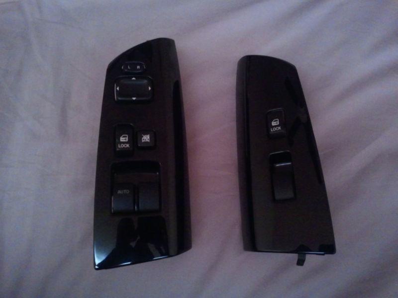Mazda rx8 rx-8 power window left and right switch assemblies piano black