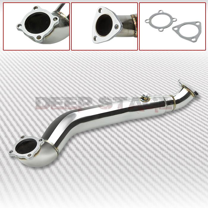 Stainless highflow down pipe downpipe exhaust 07-08 honda fit/jazz gd3 l15a1 2wd