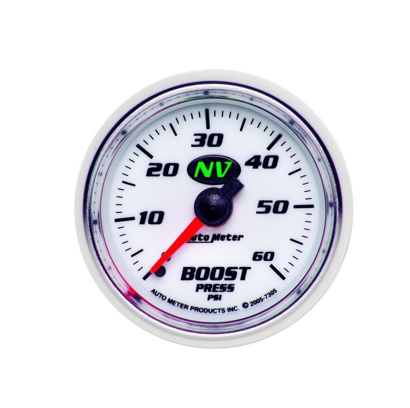 Auto meter 7305 nv; mechanical boost gauge