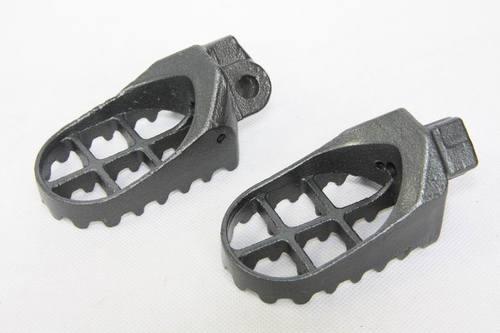 Gray motocross foot pegs fit suzuki rm125 250 rmx250 dr-z kawasaki klx400r kx500