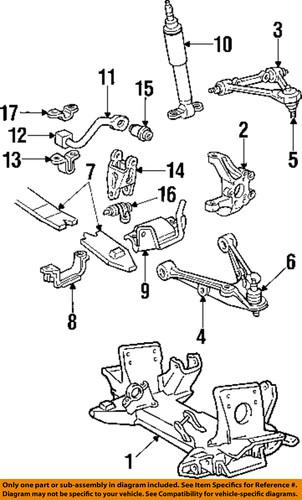 Chevrolet gm oem 88945185 front shock absorber/shock absorber