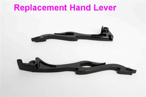 Black brake clutch flame hand levers fit kawasaki vulcan 1500 1600 2003-2008 