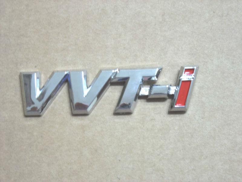 Vvt-i chrome sliver badge emblem logo toyota [vvti]