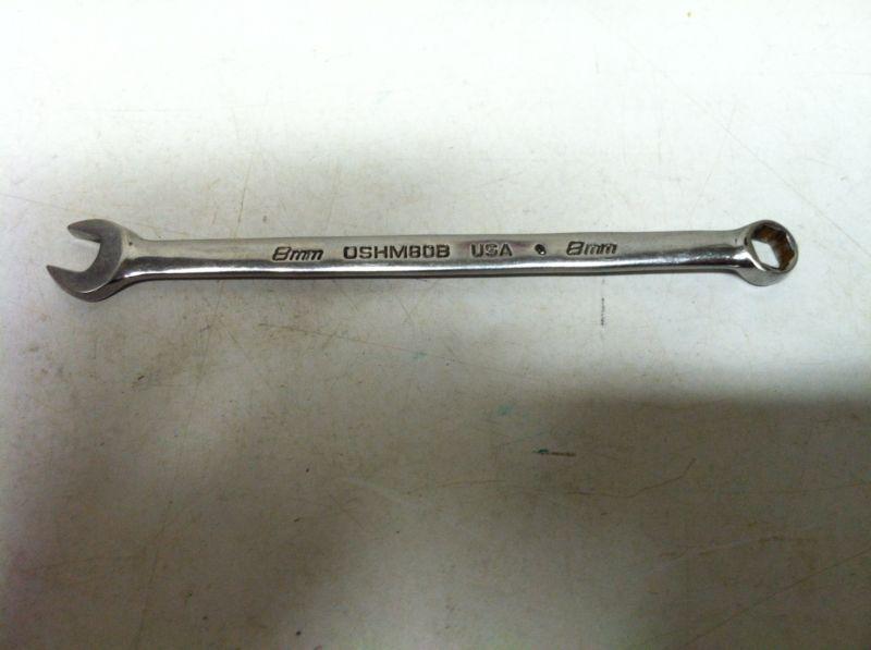Snap on oshm80b 8mm metric combination wrench 6pt retail $27.50