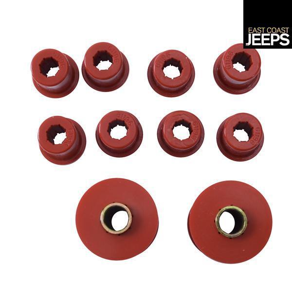 18364.02 rugged ridge bushing set, spring 76-86 front