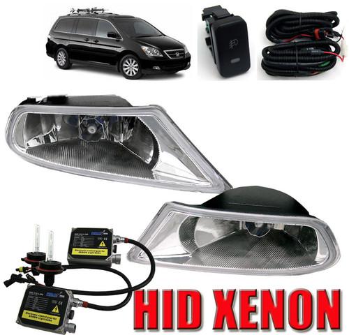 05-07 honda odyssey jdm bumper fog light lamp+xenon hid