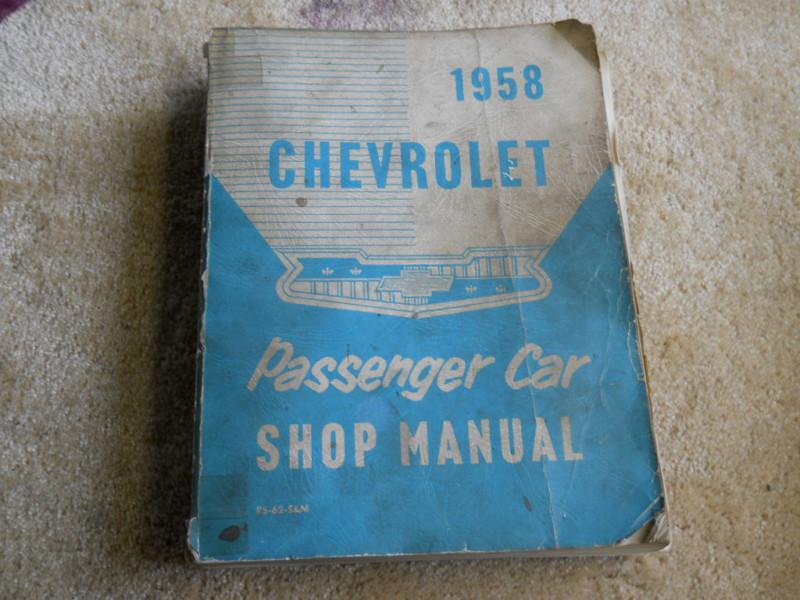 1958 chevrolet car factory shop manual