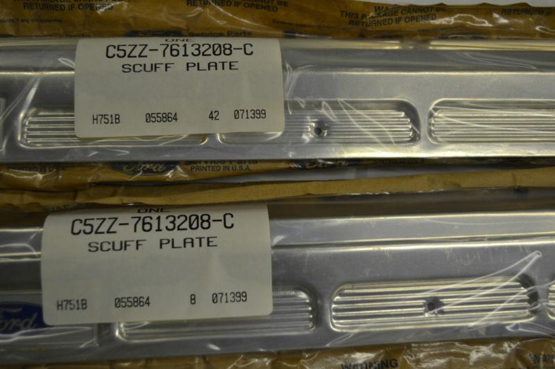 C5zz-7613208-c 1965 1966 1967 1968 nos ford mustang shelby scuff plates,pair 