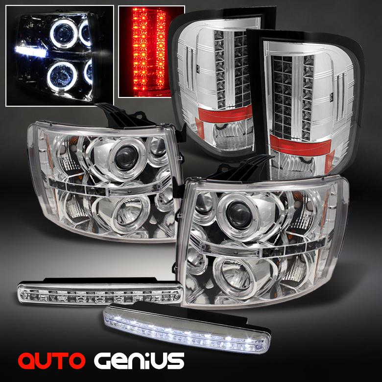 07-13 silverado projector headlights + philips-led tail lights + daytime led drl