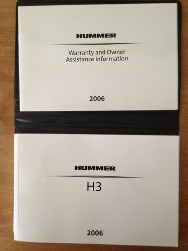 Hummer h3 2006 owners books