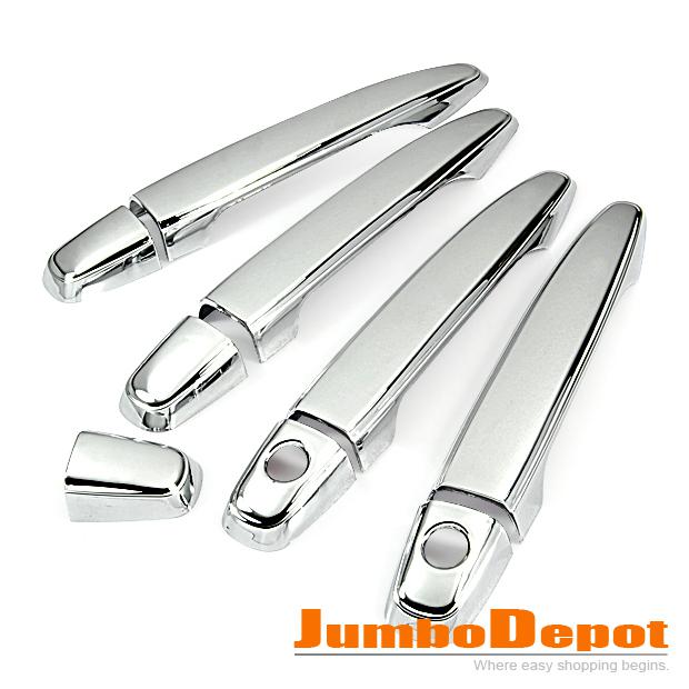 Triple chrome door handle covers trim kit new set 9p for toyota camry highlander