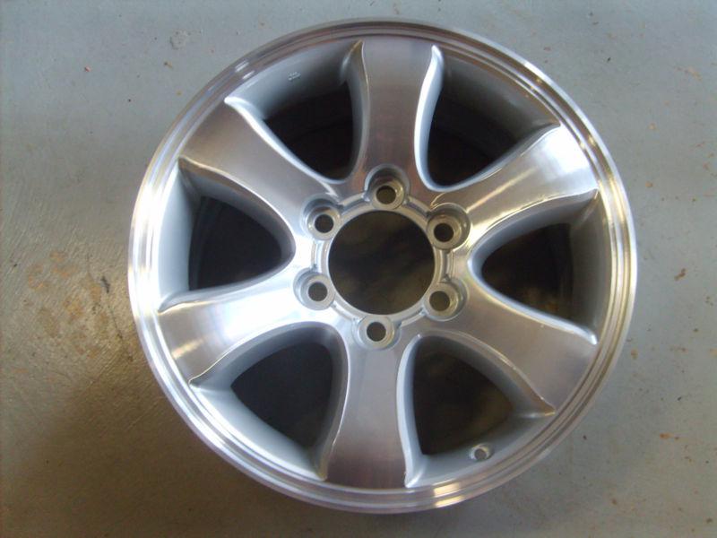 2003-2009 toyota forerunner wheel, 17x7.5, 6 spoke machined/silver