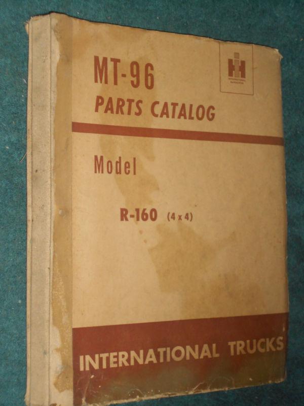 1953 / 1954 international r-160 4x4 truck parts catalog / original ih parts book