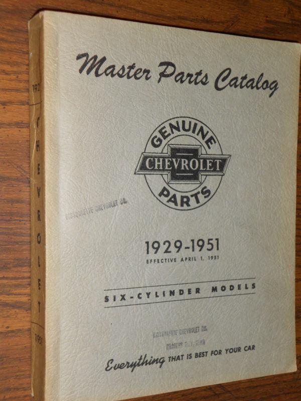 1929-1951 chevrolet car and truck parts book / very nice original catalog