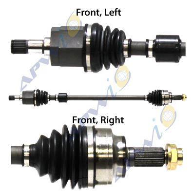 Apw int'l ho8383 cv half-shaft assembly-cv joint half shaft