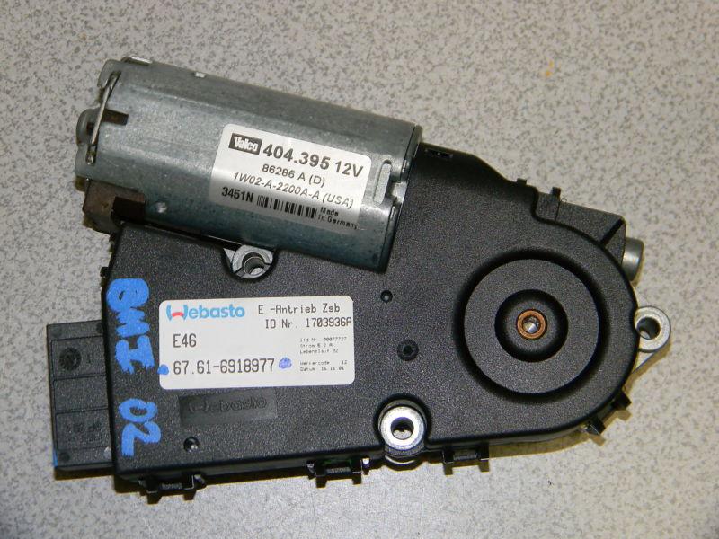 99-05 bmw e46 323i 325i 325xi 328i 330i m3 sunroof motor with module 67616918977