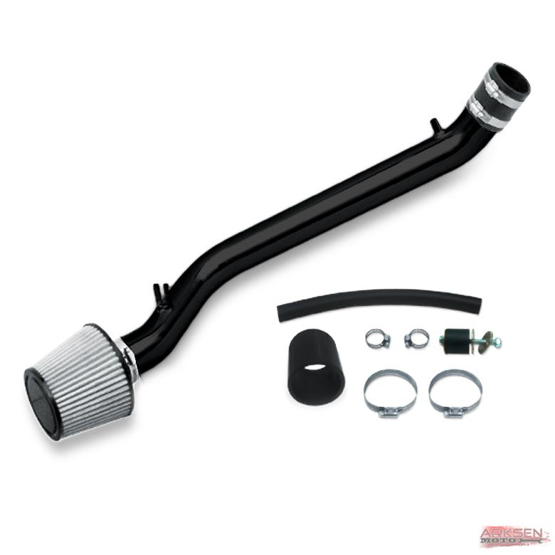 92-95 civic/93-97 del sol jdm black cold air intake induction kit w/filter set