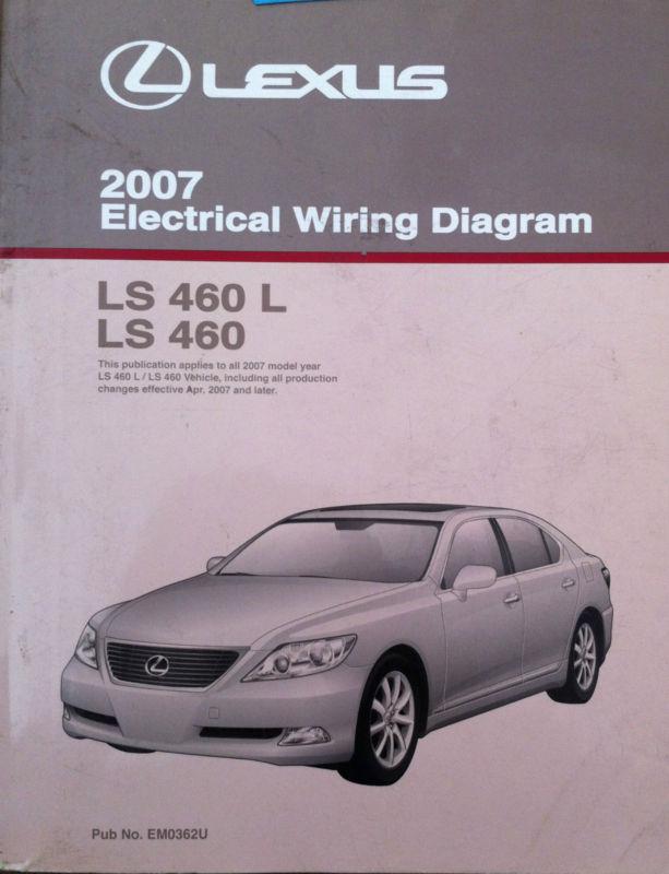 2007 lexus ls 460 460l electrical wiring diagram