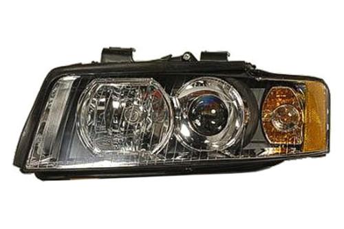 Replace au2502113 - 02-04 audi a4 front lh headlight assembly halogen