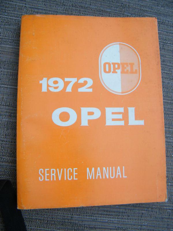 1972 original opel gt 1900 shop service manual repair w/ wiring diagrams