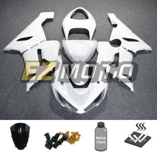 Bodywork fairing pack w/ windscreen & bolts for kawasaki ninja zx6r 2005 2006 ab