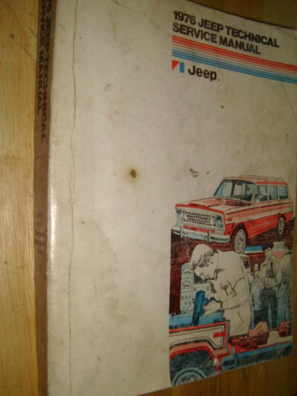 1976 jeep shop manual / shop book / good original!!!