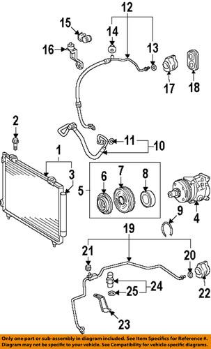 Toyota oem 8845002261 a/c condenser