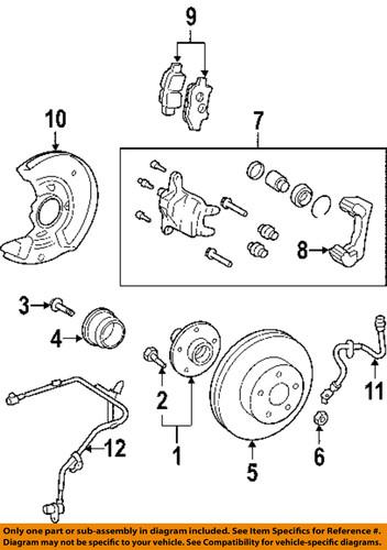 Toyota oem 9094702f18 brake hose, front/disc brake hydraulic hose