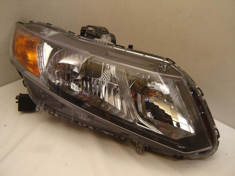 Honda civic sedan right halogen headlight 12 13 oem