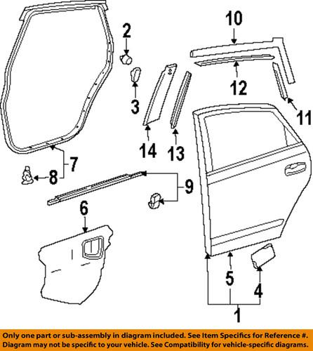 Toyota oem 7597847011 striping kit-stripe