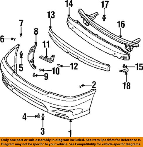 Subaru oem 57744ac340 front bumper-mount bracket