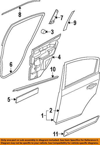 Nissan oem 82820et000 exterior-rear-belt molding