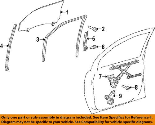 Toyota oem 6980108020 window regulator