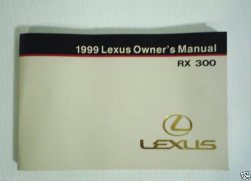 1999 lexus rx 300 owner's manual owners guide book oem 99