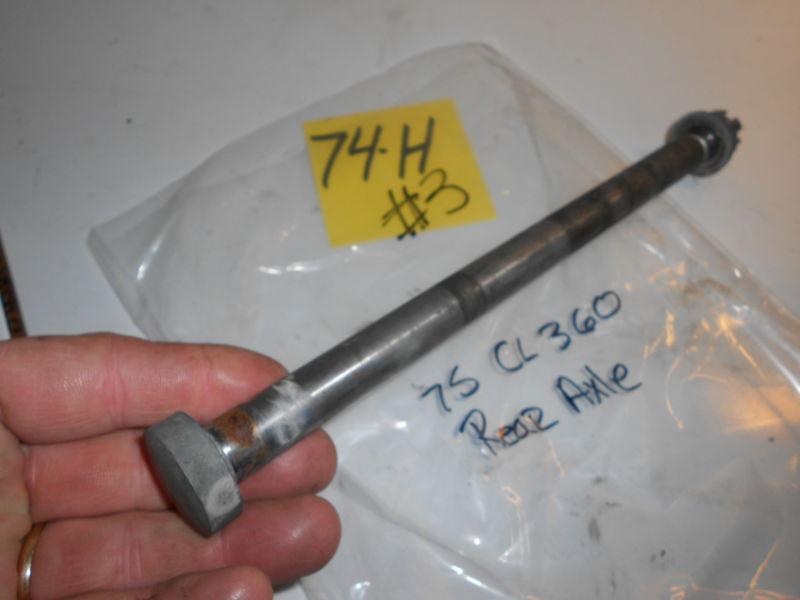 1975 honda cl360  rear axle 