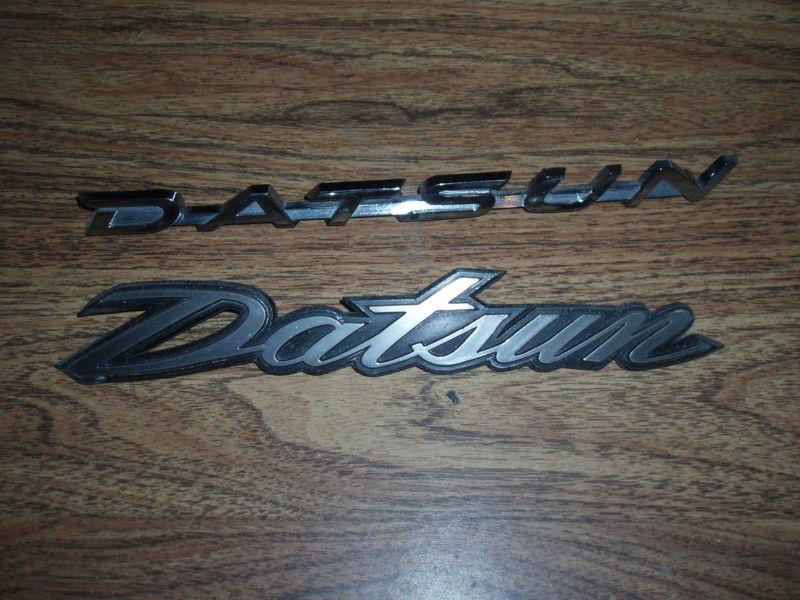 Nissan datsun emblems lot fender trunk hood 