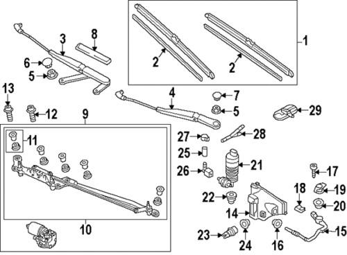 Volkswagen 7p0955425b genuine oem factory original front blade