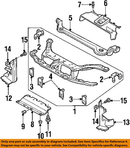 Ford oem 6s4z8327a radiator support-lower shield