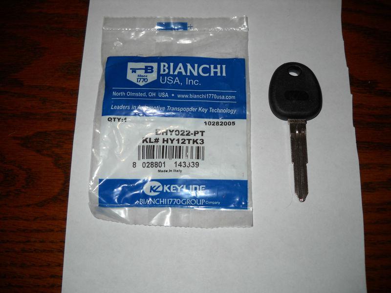 Hyundai tiburon transponder key bhy022-pt