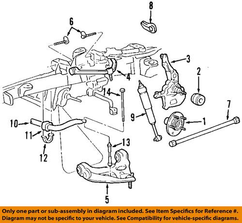 Ford oem yl5z-1104-a front wheel bearing & hub/axle bearing & hub